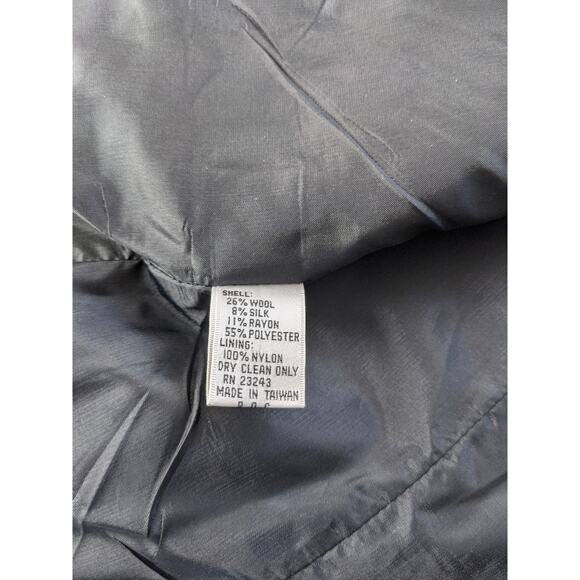 Vintage David Benjamin Wool Silk Blazer Womens Sz 7 Plaid Double Breasted Office - Picture 4 of 7